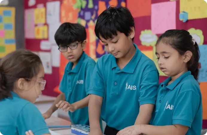 Primary students hands-on learning